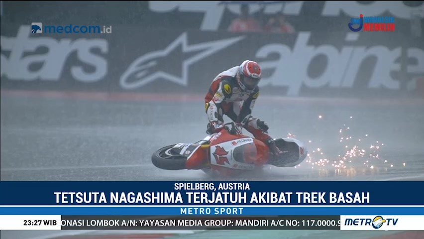 Aksi Jatuh Pembalap Moto2 Ini Curi Perhatian Netizen