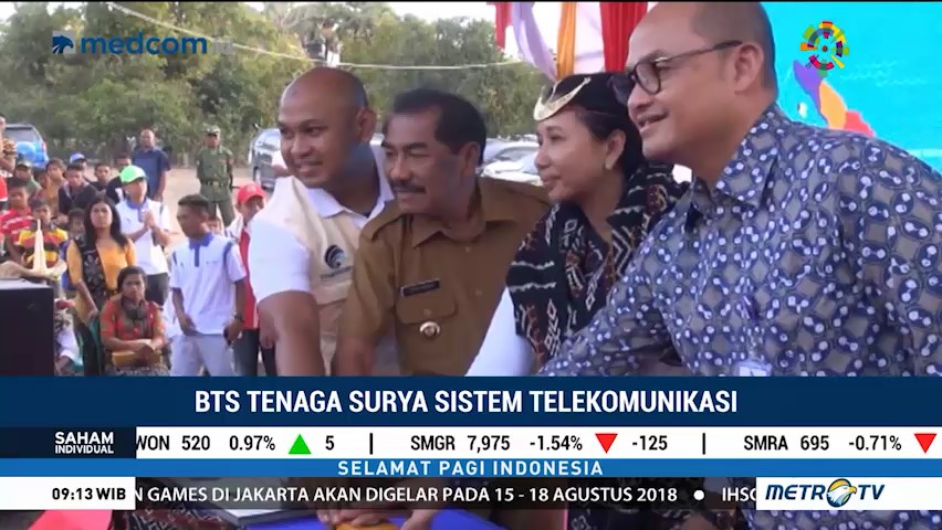 Menteri Rini Resmikan BTS Tenaga Surya di Pulau Rote