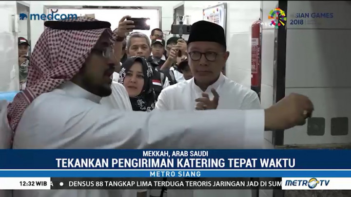 Menag Tinjau Dapur Katering Jemaah Haji