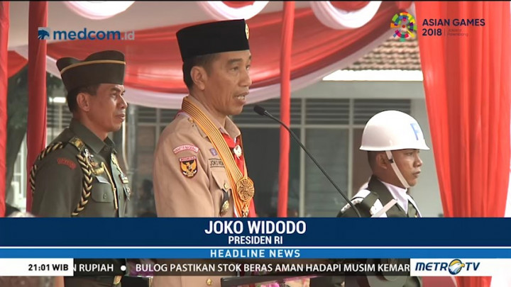 Jokowi Ajak Pramuka Ikut Perubahan Zaman