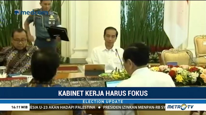 Jelang Pemilu 2019, Kabinet Harus Tetap Fokus Kerja