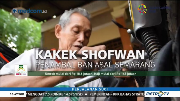 Tujuh Tahun Menabung, Kakek Penambal Ban di Semarang Naik Haji