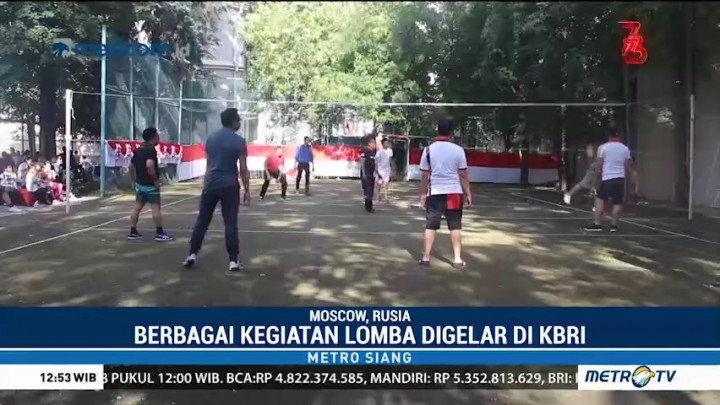 Kemeriahan HUT ke-73 RI di Moskow