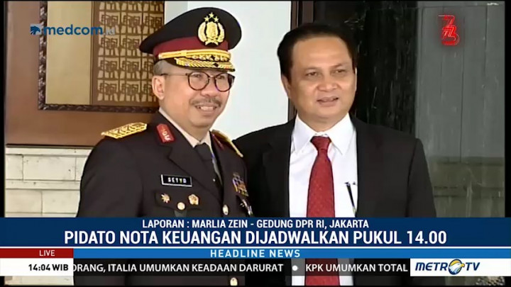 Suasana Jelang Pidato Pengantar Nota Keuangan 2019