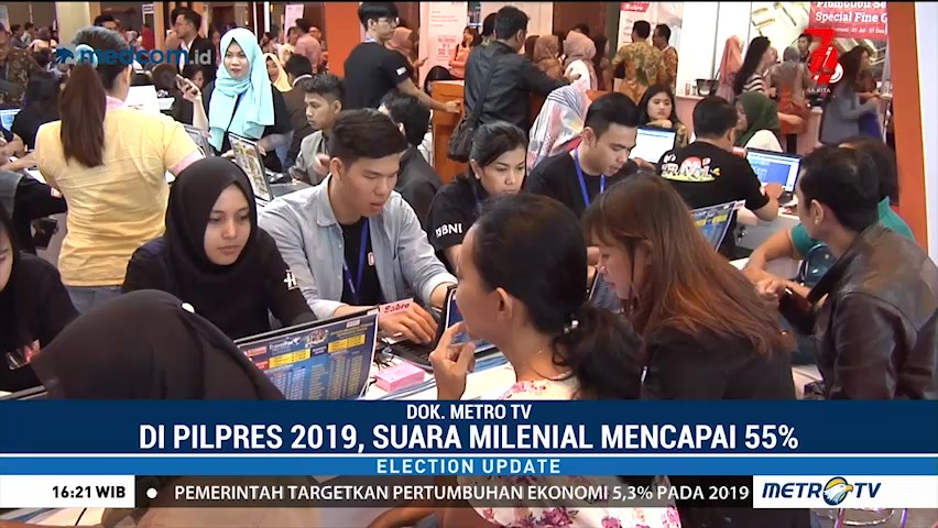 Pilpres 2019, Capres-Cawapres Wajib Perhatikan Generasi Milenial