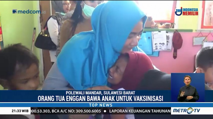 Sejumlah Orangtua di Polewali Mandar Enggan Imunisasi Anak