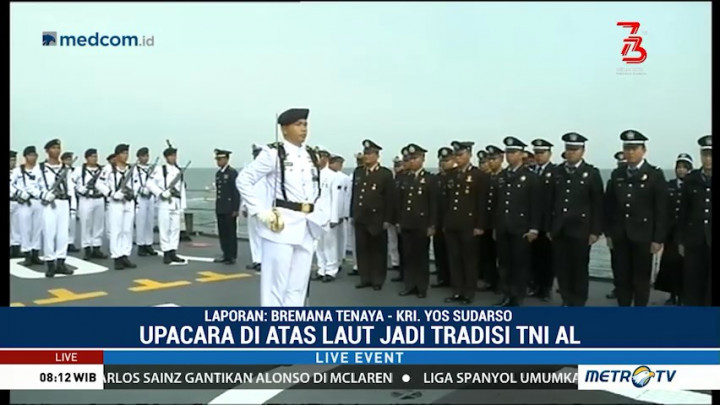 Detik-detik Upacara Bendera di Atas KRI Yos Sudarso