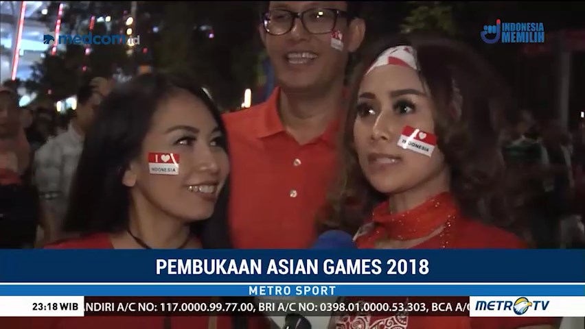 Komentar Warga soal Upacara Pembukaan Asian Games 2018