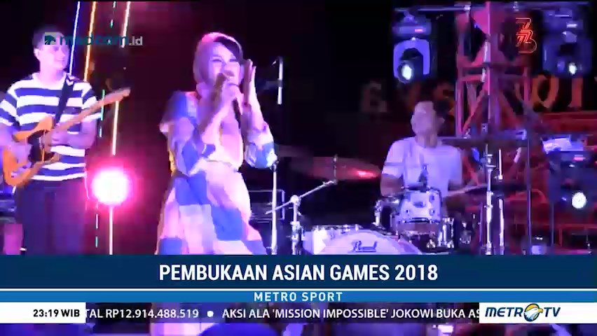 Pembukaan Asian Games 2018 di Palembang Dibalut Suasana Santai
