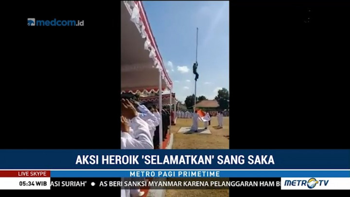 Aksi Heroik Selamatkan Sang Saka Merah Putih