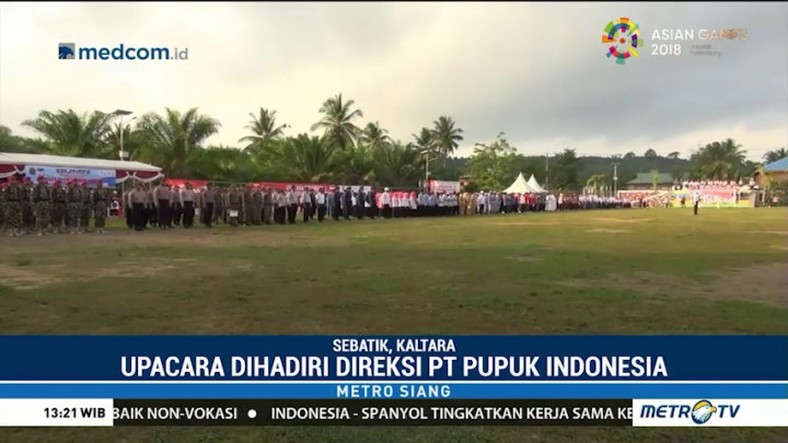 Pupuk Indonesia Rayakan HUT ke-73 RI di Perbatasan