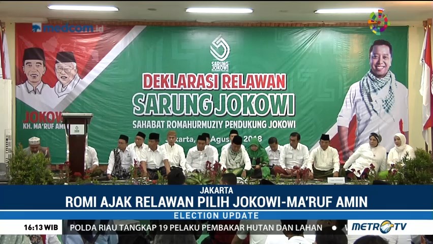 Sahabat Romahurmuziy Deklarasikan Dukungan untuk Jokowi-Maruf