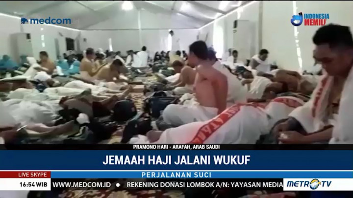 Jemaah Haji Jalani Wukuf