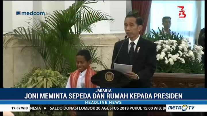 Jokowi akan Berikan Sepeda dan Rumah Buat Joni