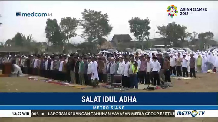 Jemaah Majelis Tafsir Alquran Temanggung Salat Iduladha Hari Ini