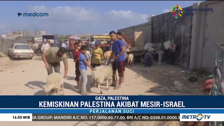 Warga Palestina Sulit Berkurban Akibat Blokade Israel-Mesir