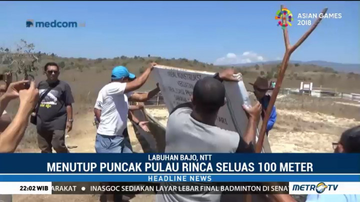 Pagar PT SKL di Pulau Rinca Dibongkar