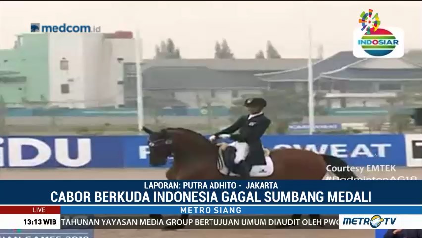 Berkuda Nomor Tunggang Serasi Gaya Bebas Gagal Raih Medali