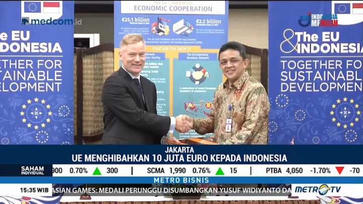Uni Eropa Hibahkan Rp166 Miliar untuk Indonesia