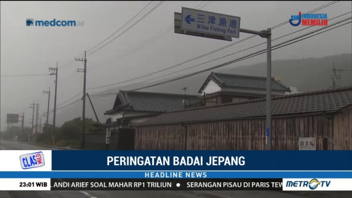 Badai Topan Cimaron Diperkirakan Hantam Jepang