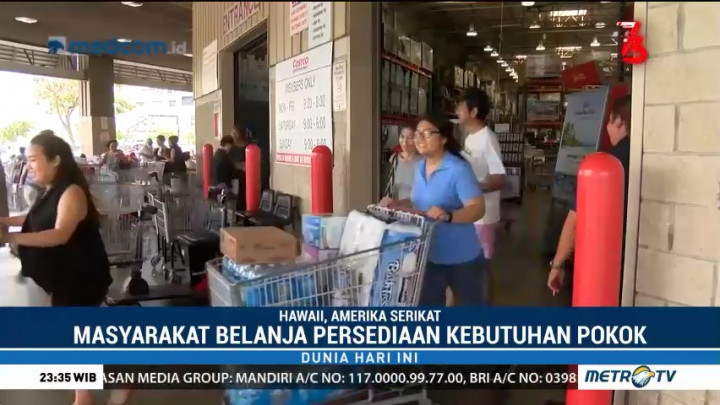 Antisipasi Badai Lane, Warga Hawaii Borong Kebutuhan Pokok