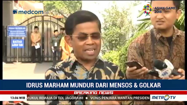 Pernyataan Idrus Marham Usai Mundur sebagai Mensos