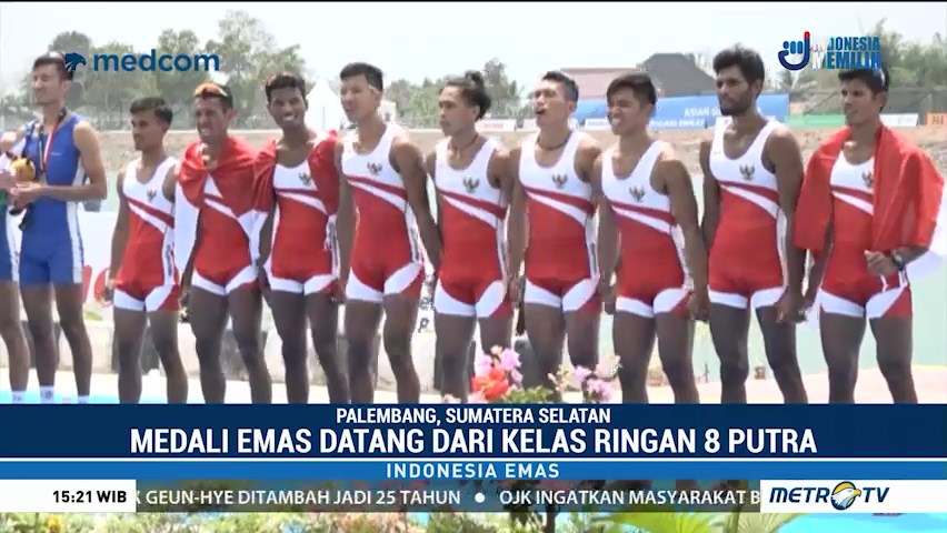 Cabor Dayung Raih Emas Pertama di Asian Games 2018