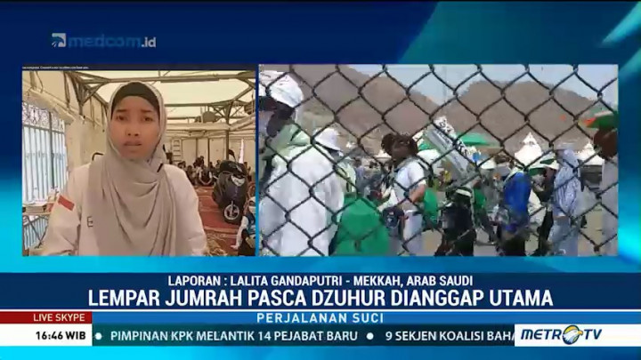 Jemaah Tetap Lempar Jumrah di Tengah Hari