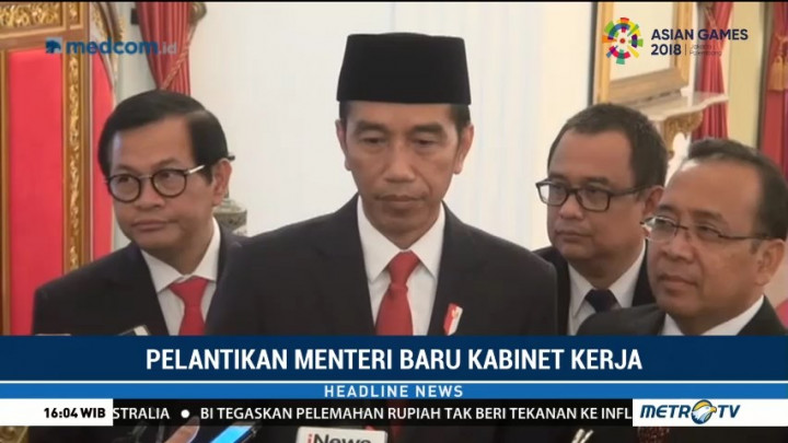 Jokowi Lantik Agus Gumiwang sebagai Mensos