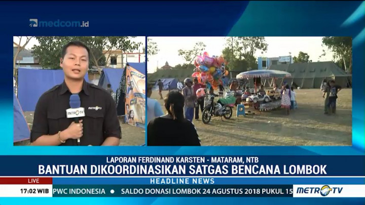 Berbagai Permainan Disediakan untuk Anak Korban Gempa Lombok