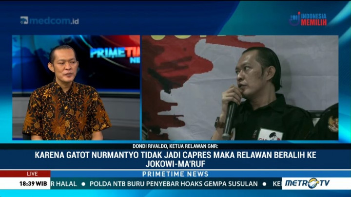 Relawan Gatot Nurmantyo Deklarasikan Dukung Jokowi-Ma'ruf Amin