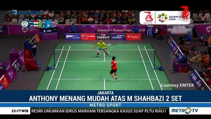 Ginting dan Jonatan Berhasil Melaju ke Babak 16 Besar