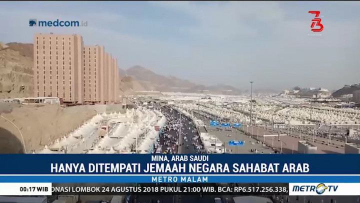 Jemaah Haji Tamu Kerajaan Arab Disediakan Hotel di Mina