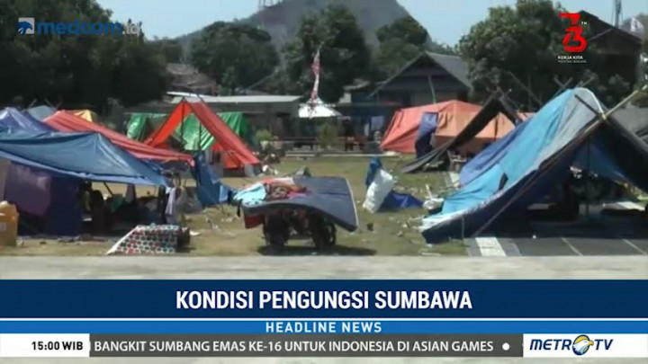 Pengungsi Korban Gempa Sumbawa Mulai Terserang Penyakit