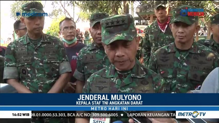 Kasad Mulyono Kunjungi Warga dan Prajurit Korban Gempa Lombok