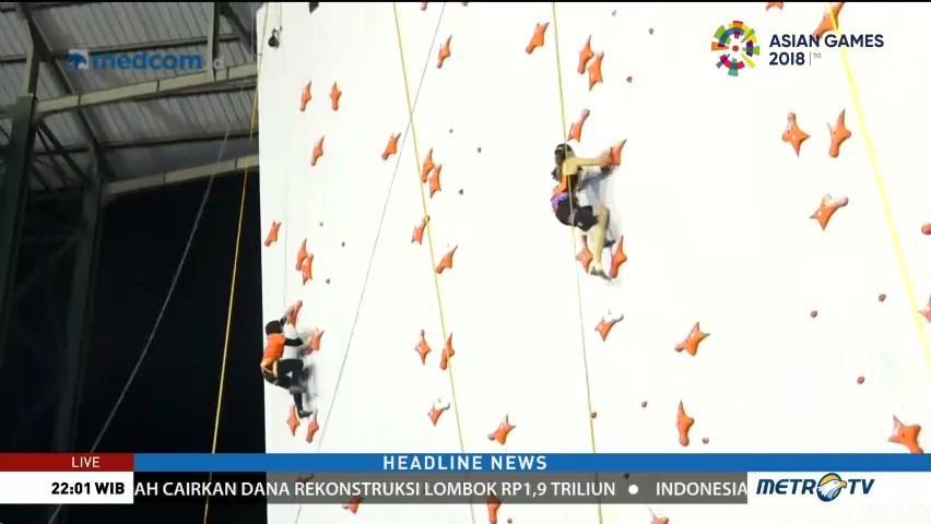 Panjat Tebing Estafet Sumbang Dua Emas dan Satu Perak