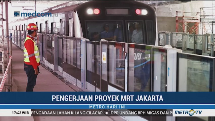 Pengerjaan MRT Jakarta Capai 95 Persen