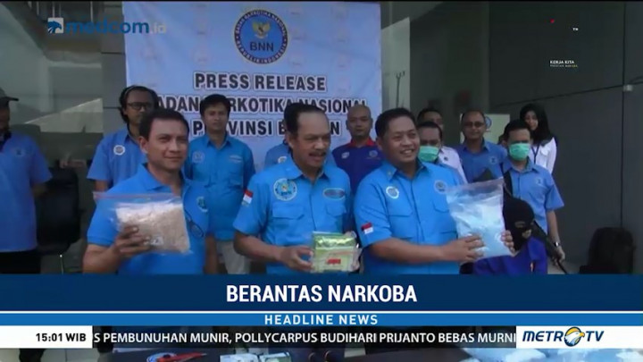 BNN Gagalkan Penyelundupan 7 Kg Sabu asal Malaysia