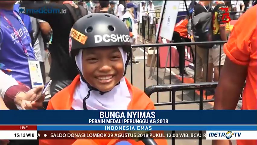 Nyimas Bunga Persembahkan Medali untuk Kado Ultah Ibu