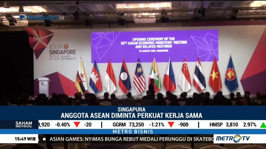 Pertemuan Menteri Ekonomi ASEAN Digelar di Singapura