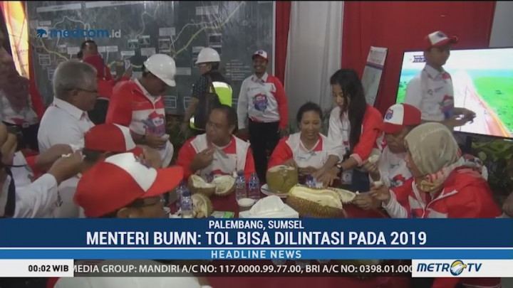 Menteri BUMN Klaim Tol Trans Sumatera Bisa Dilintasi Tahun Depan