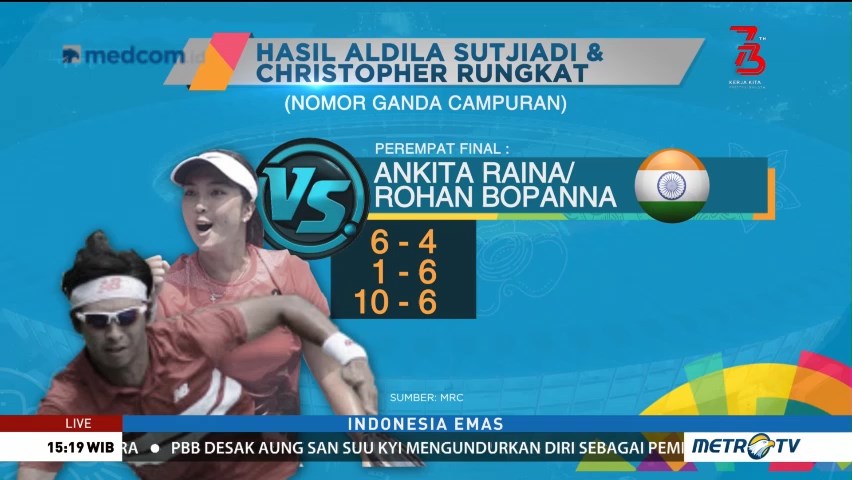 Christopher/Aldila Hapus Dahaga Emas Tenis (2)