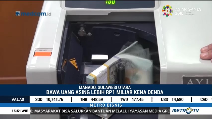 Mulai 3 September Bawa Uang Asing Lebih dari Rp1 M Kena Denda