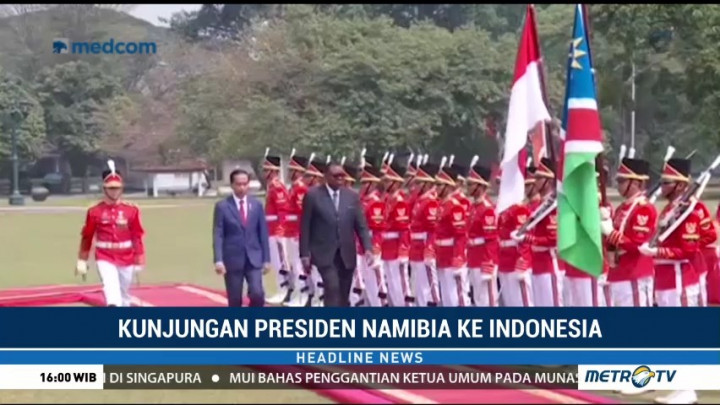 Jokowi Terima Kunjungan Presiden Namibia di Istana Bogor