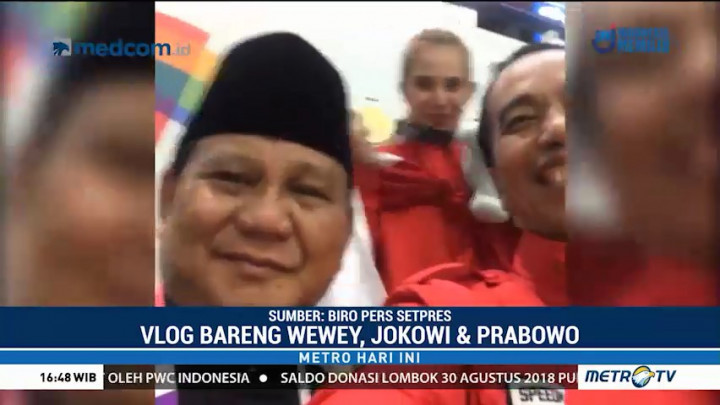 Vlog Jokowi Bersama Prabowo & Wewey Wita: Semuanya untuk Indonesia