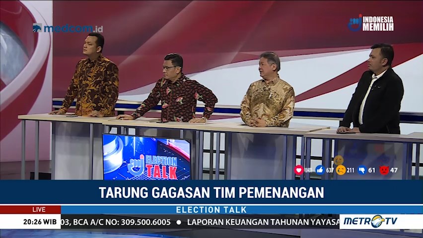 Election Talk: Tarung Gagasan Tim Pemenangan (4)
