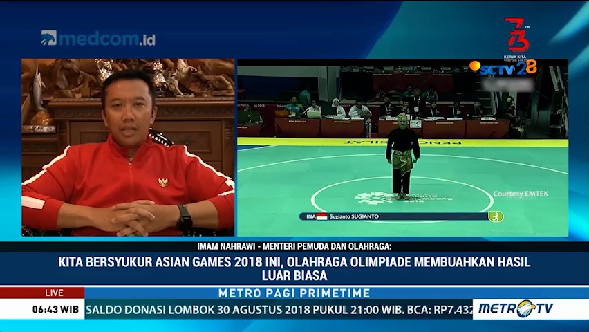 Menpora Bicara Peluang Pencak Silat Masuk Olimpiade 2020