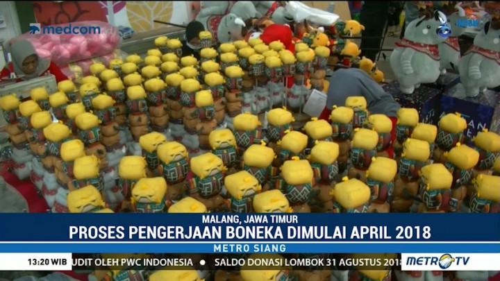Pembuatan Boneka Maskot Asian Games 2018