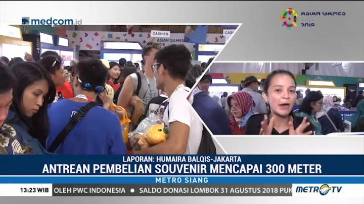 Antrean Pembelian Suvenir Asian Games Mencapai 300 Meter