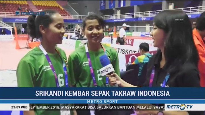 Srikandi Kembar Sepak Takraw Indonesia